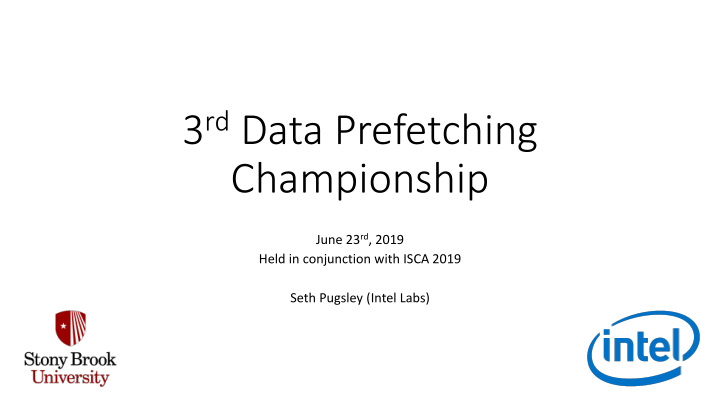 3 rd data prefetching