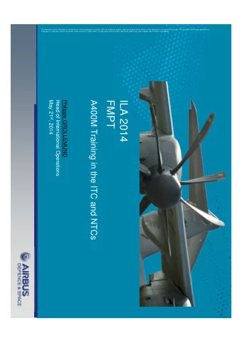 FMPT  ILA 2014  ILA 2014 FMPT  25 May 2014  Page 2  ILA 2014 FMPT  Table of content  1.  1.