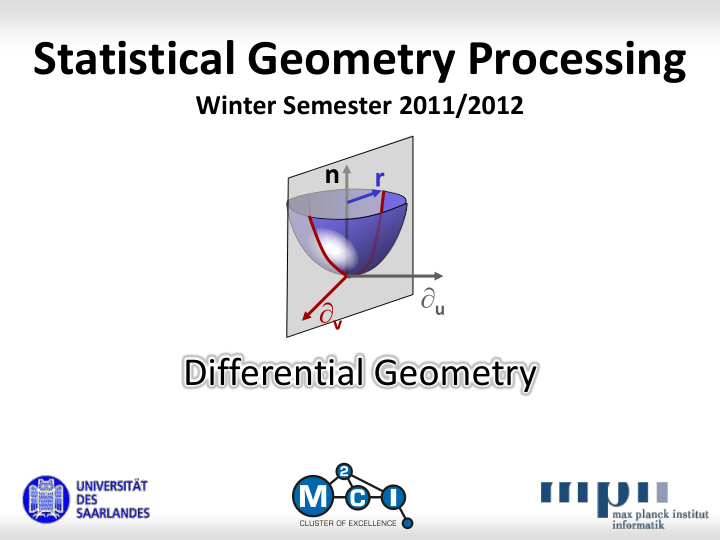 statistical geometry processing