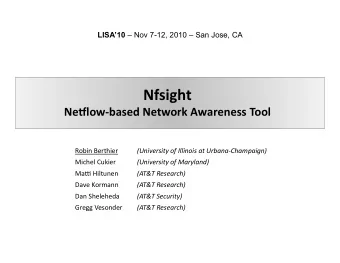 Mo?va?on    Current  flow-based  solu?ons  to  visualize    network