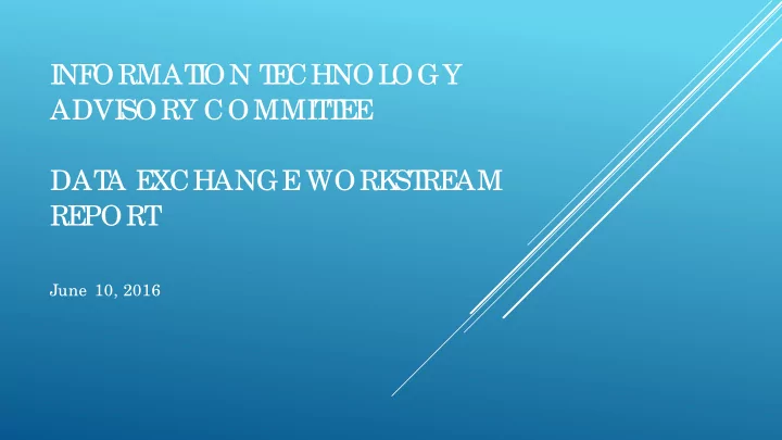 i nf ormat i on t e chnol ogy advi sory commi t t e e dat