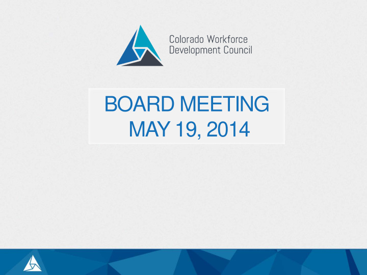 board meeting may 19 2014 facilitated discussion tackl