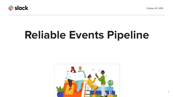 reliable events pipeline