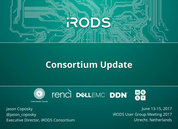 consortium update consortium update