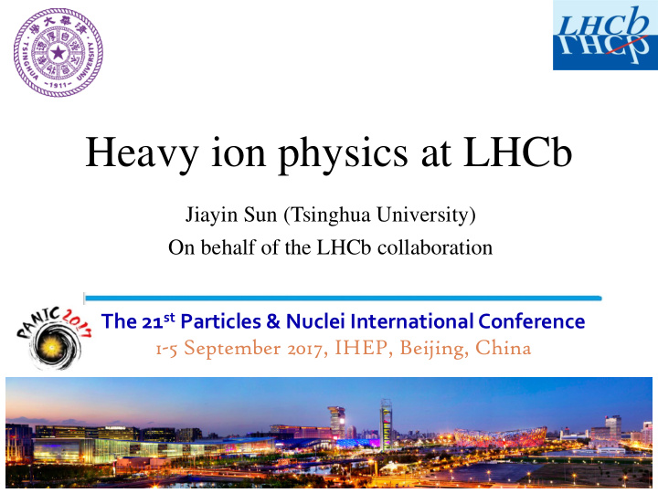 heavy ion physics at lhcb