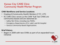 kansas city care clinic community health worker program