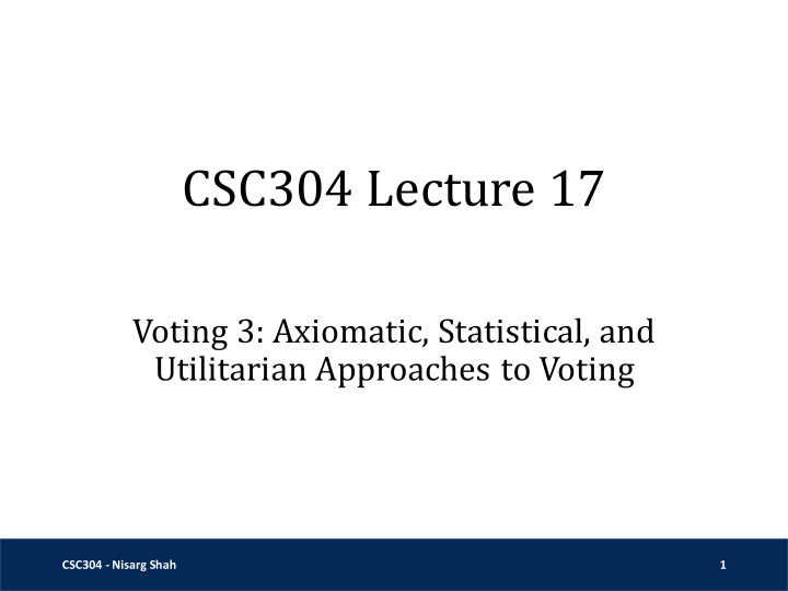 csc304 lecture 17