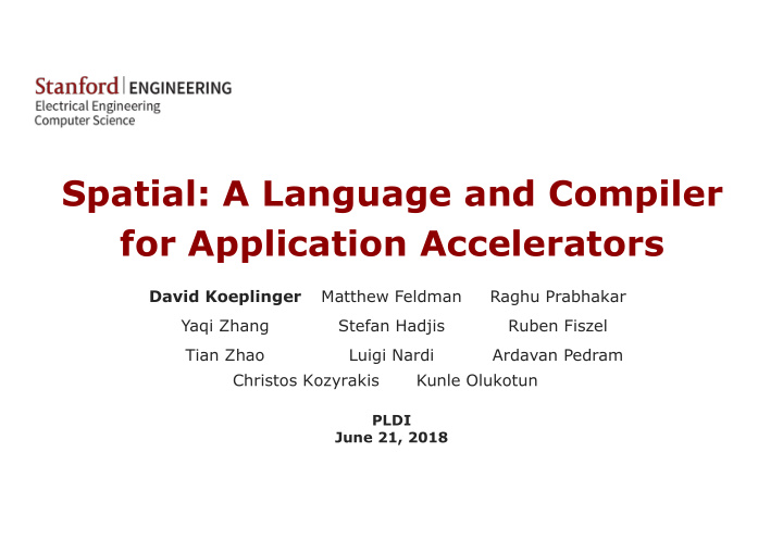 spatial a language and compiler for application