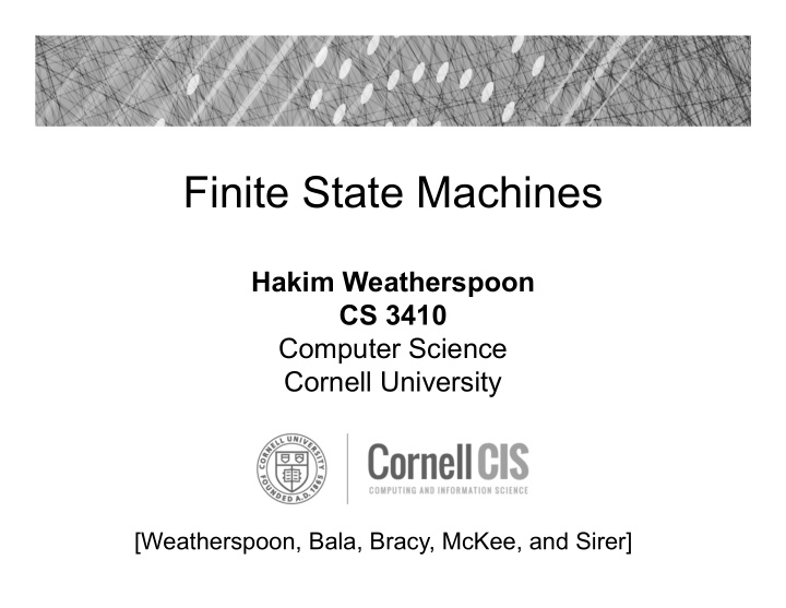 finite state machines