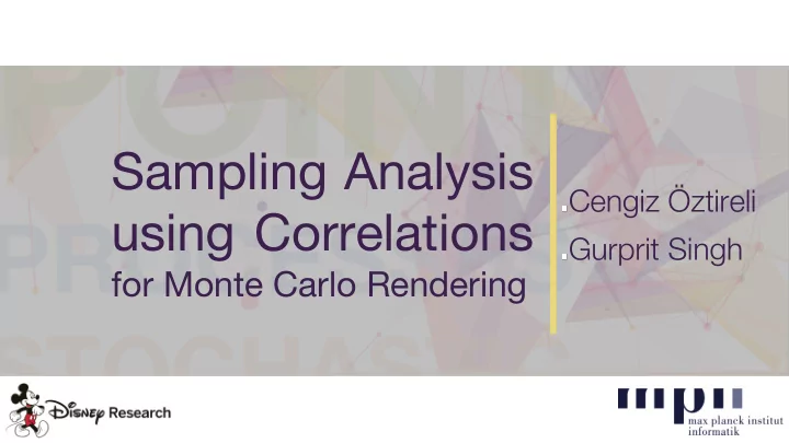 sampling analysis