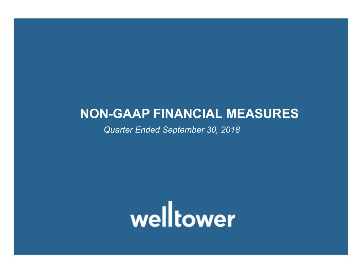 non gaap financial measures