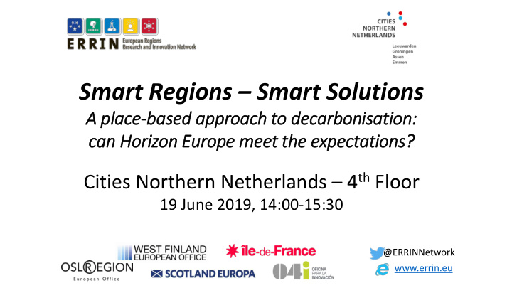 smart regions smart solutions