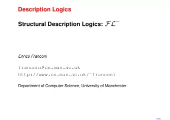 The grammar   A | C  D |  R.C |  R  C, D A  atomic-concept R  atomic-role C, D