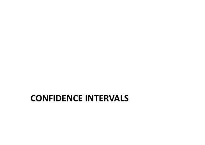 confidence intervals student s t test