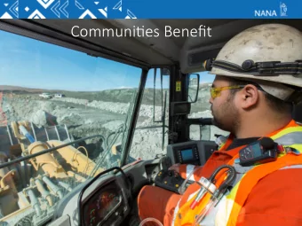 Communi'es Benefit  FY15 Shareholders  603 shareholders employed  $39.3 M in combined wages