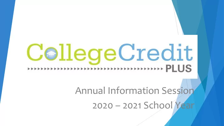 annual information session 2020 2021 school year welcome