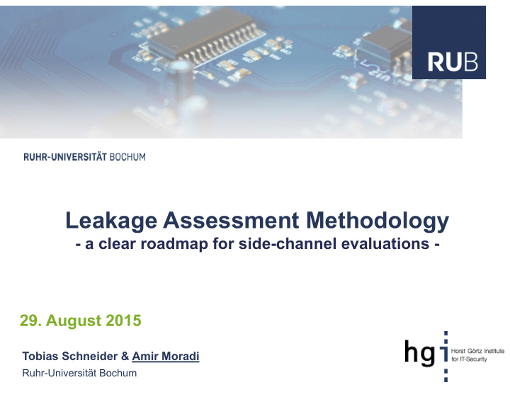 leakage assessment methodology