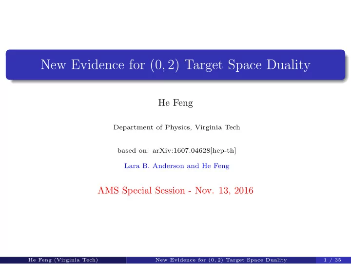 new evidence for 0 2 target space duality