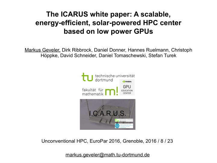the icarus white paper a scalable energy efficient solar