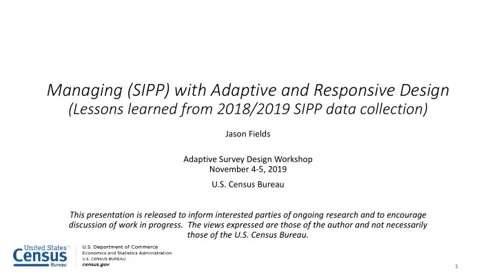 managing sipp with adaptive and responsive design