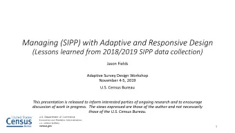 Managing (SIPP) with Adaptive and Responsive Design  (Lessons learned from 2018/2019 SIPP data