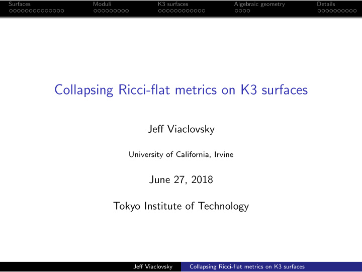collapsing ricci flat metrics on k3 surfaces