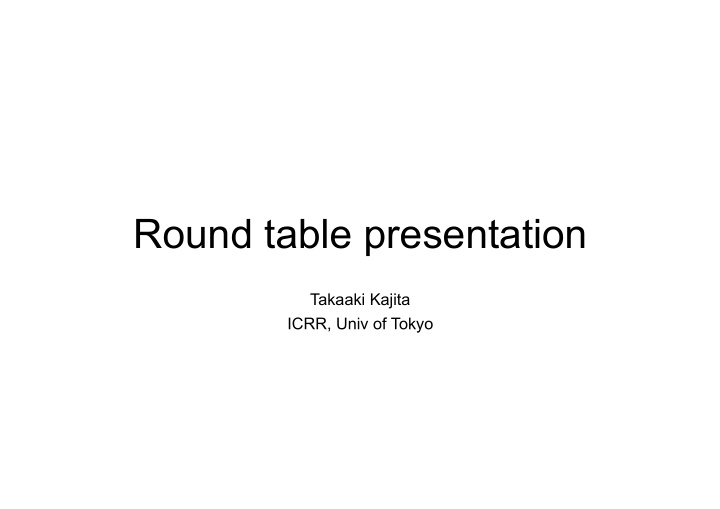 round table presentation