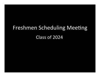 Freshmen Scheduling Mee1ng  Class of 2024  Guidance Website  Pleasant HS website  Students