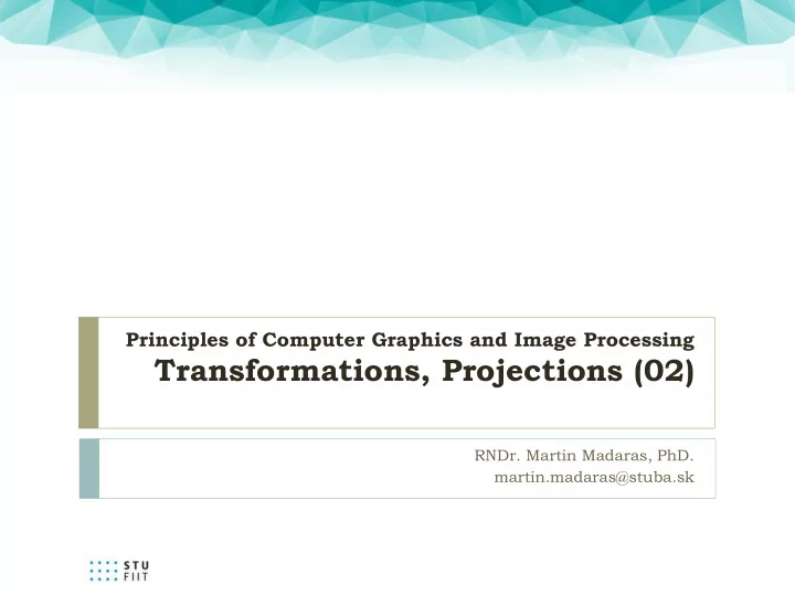 transformations projections 02