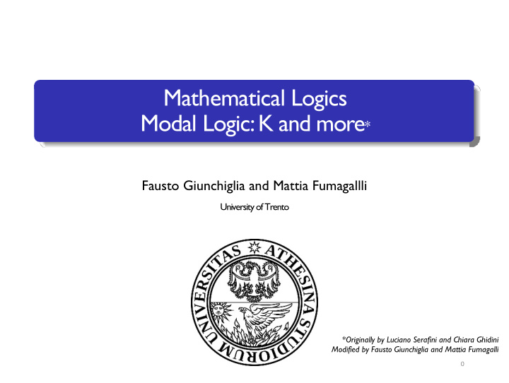 mathematical logics