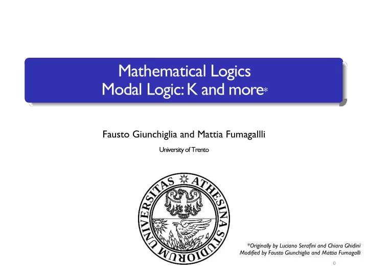 mathematical logics