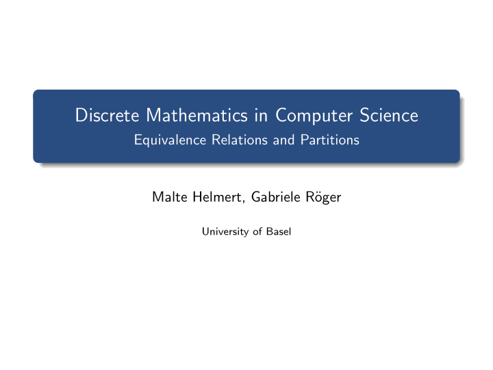 discrete mathematics in computer science