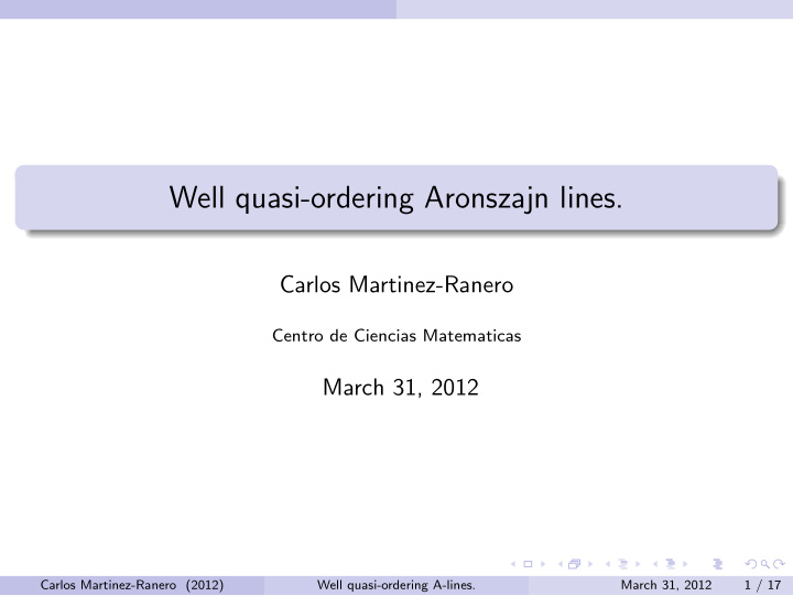 well quasi ordering aronszajn lines