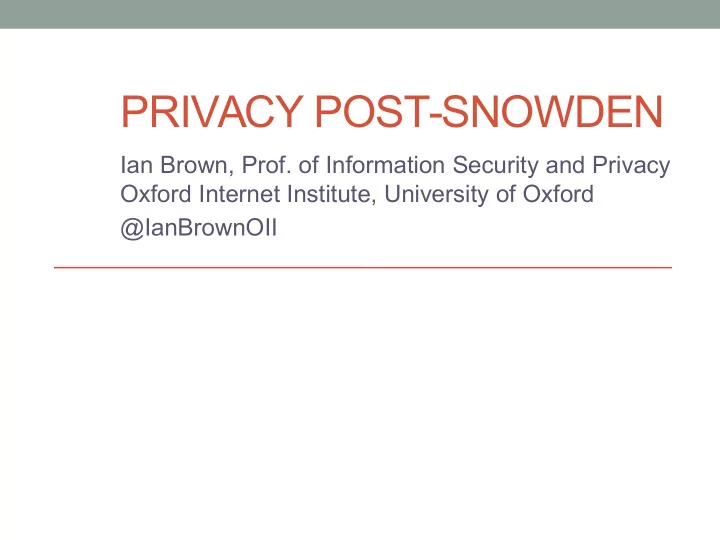 privacy post snowden