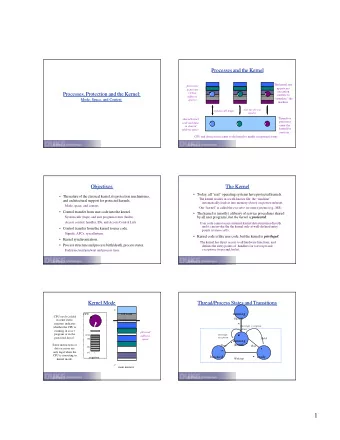 1  CPU Events: Interrupts and Exceptions  CPU Events: Interrupts and Exceptions  Protecting Entry