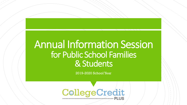 annual information session