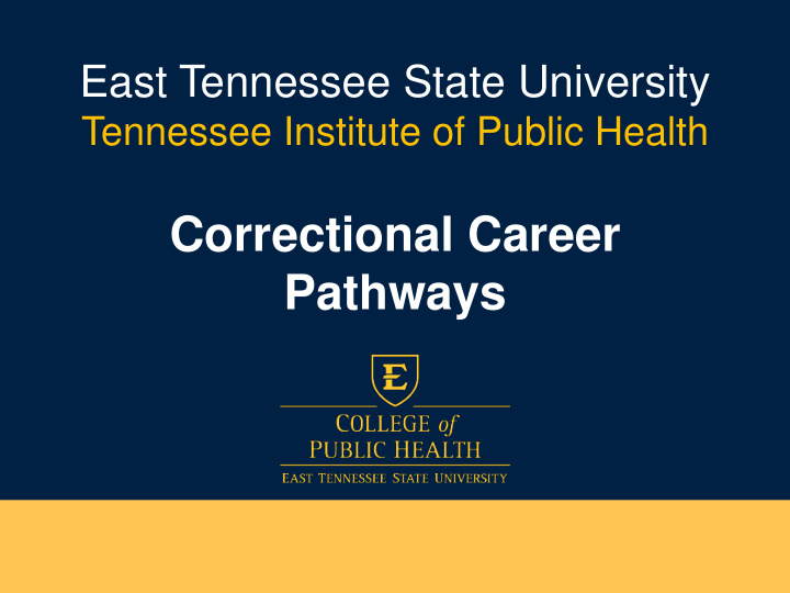 correctional career pathways tennessee institute of