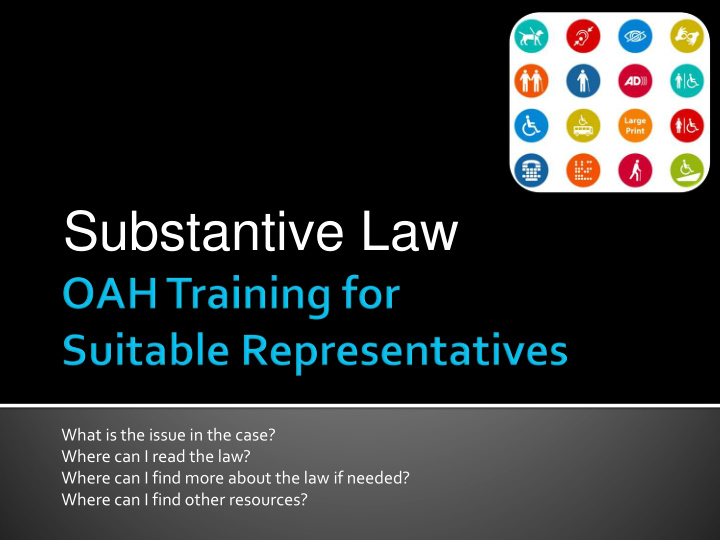 substantive law