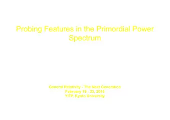 Probing Features in the Primordial Power Spectrum  Arman Shafieloo  Korea Astronomy and Space