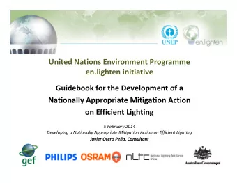 United Nations Environment Programme  en.lighten initiative Guidebook for the Development of a