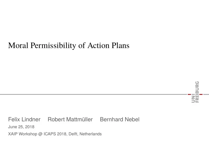 moral permissibility of action plans