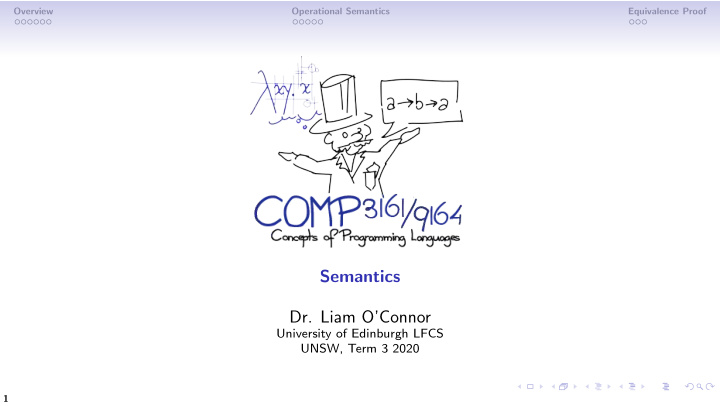 semantics dr liam o connor