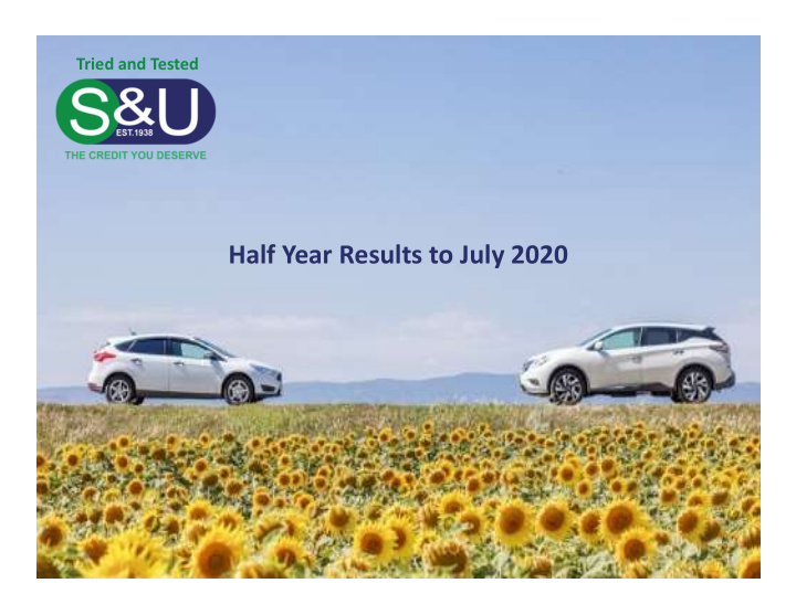 half year results to july 2020 today s speakers