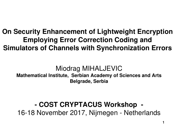 on security enhancement of lightweight encryption