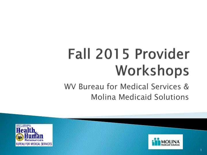 molina medicaid solutions