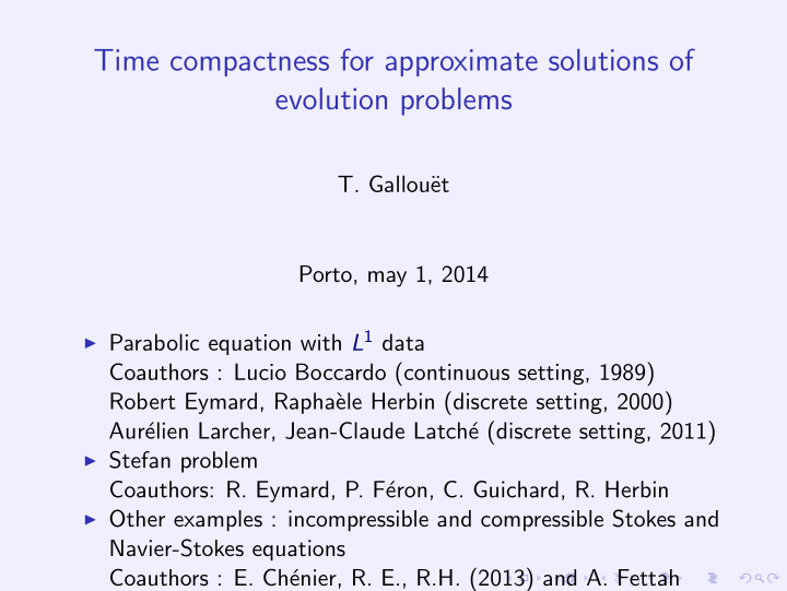 time compactness for approximate solutions of evolution