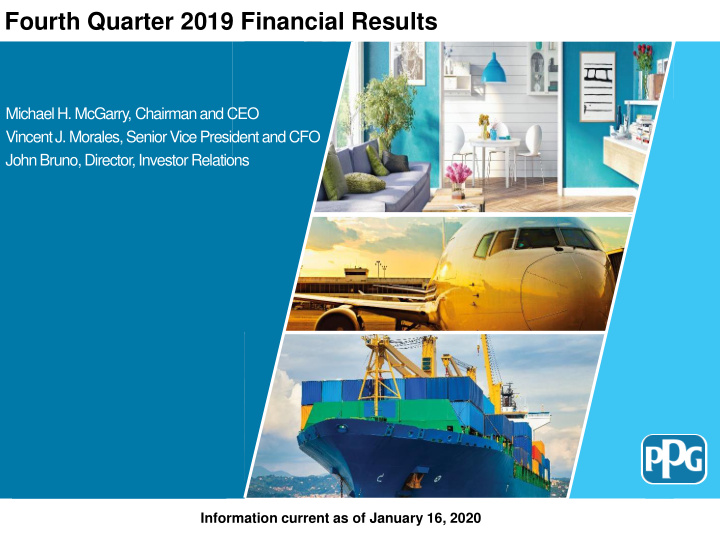 fourth quarter 2019 financial results