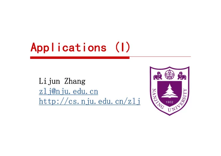 applications i