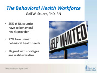 the behavioral health workforce