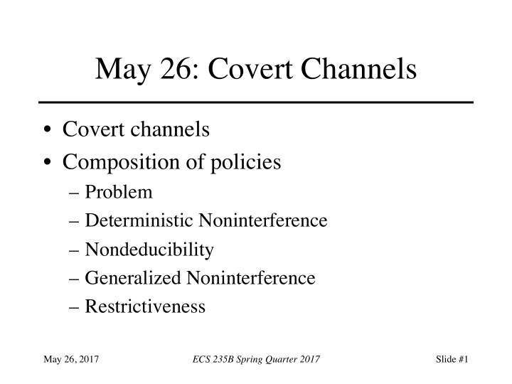 may 26 covert channels